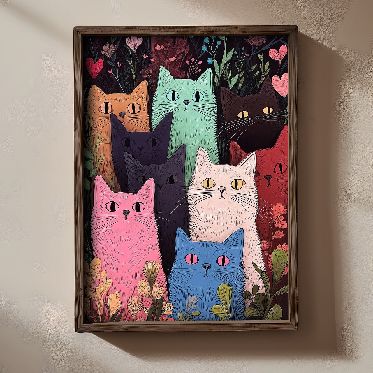 Tablou decorativ TUN054-XL Lemn Multicolor