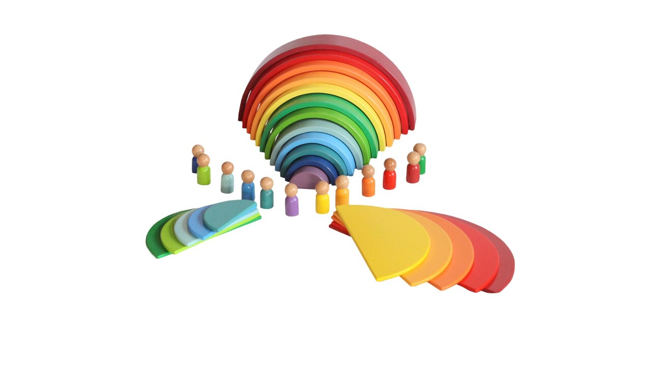 Jucarie pentru landou/carucior, Hanah Home, Waldorf, Multicolor - view 2