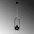 Lustra, Tatum, 584TTM1317, Metal, Negru / Fume