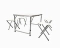 Set mobilier pentru camping Heinner, 5 piese, aluminiu/MDF