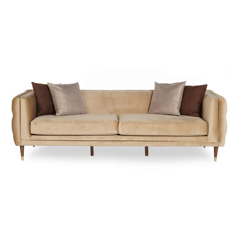 Canapea cu 4 locuri, ndesign, 291nds1507, lemn, crem