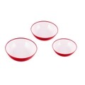 Set 3 boluri, Casa Plastor, Shiuly, 0.6 + 0.9 + 1.2 L, plastic, rosu