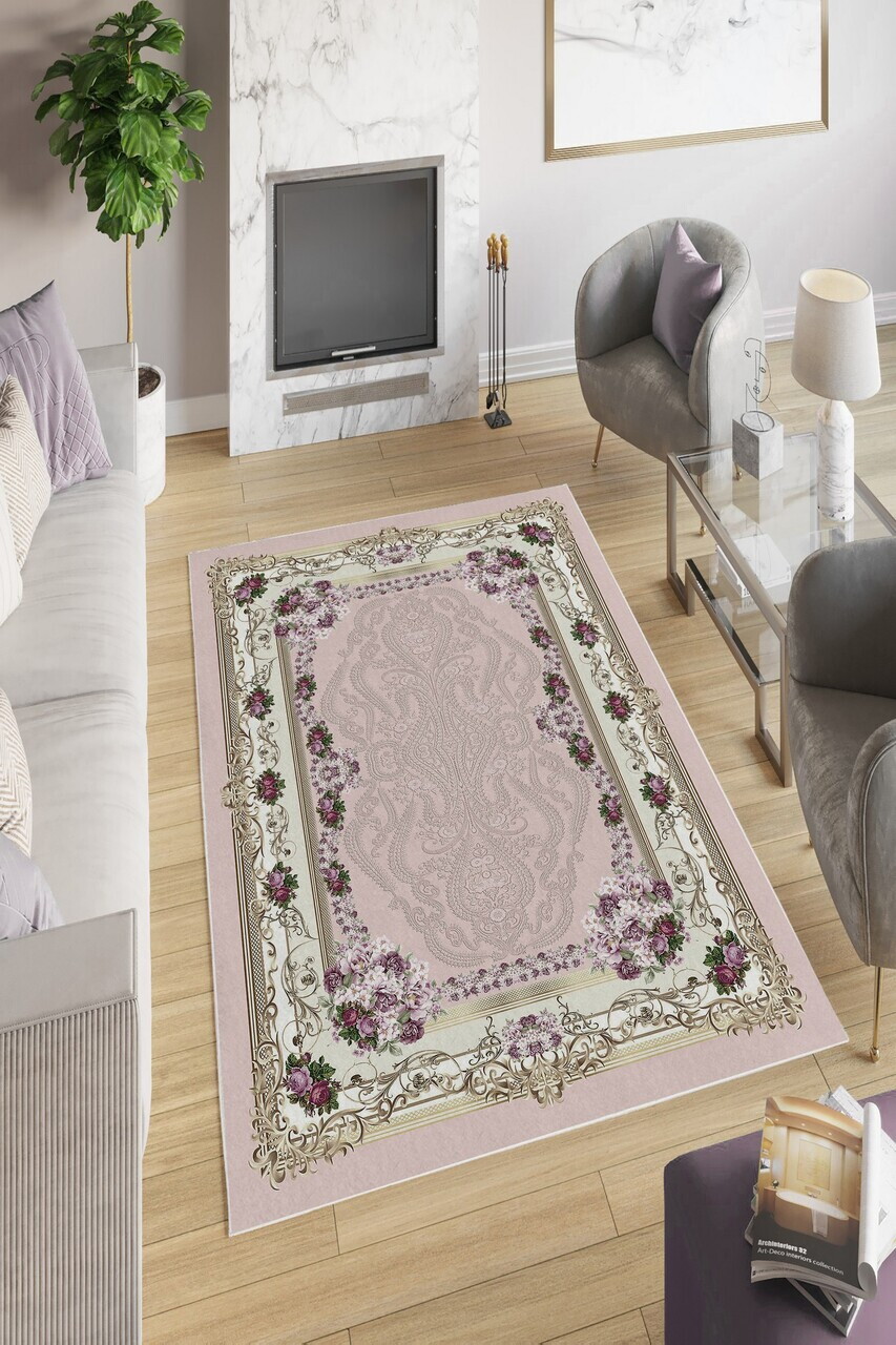 Covor W776 120x180 cm Poliester Roz