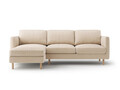 Coltar stanga 3 locuri, Eden, Micadoni, 250x150x90 cm, catifea, bej nude