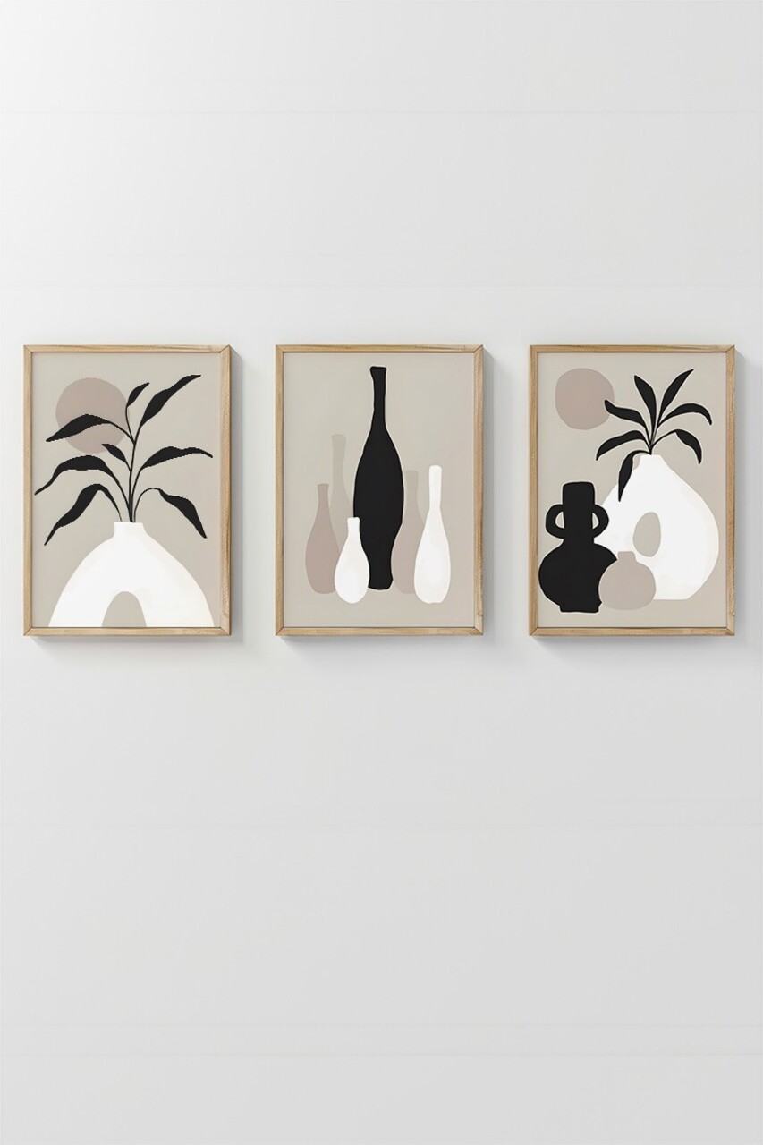 Set 3 tablouri decorative, Artsycllct40, MDF, Multicolor - view 2