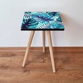 Masuta, Leona, Shp165, 35x42x35 cm, Bleumarin / Albastru / Alb