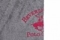 Halat de baie unisex, Beverly Hills Polo Club, 100% bumbac, S/M, Grey