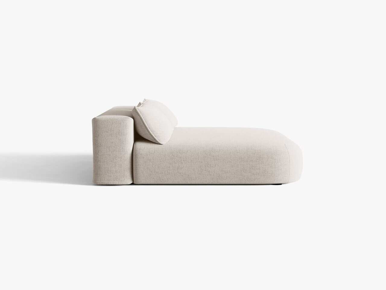 Canapea extensibila 3 locuri, Hena, Micadoni Home, 205x112x85 cm, tesatura structurata, bej deschis — imaginea 5