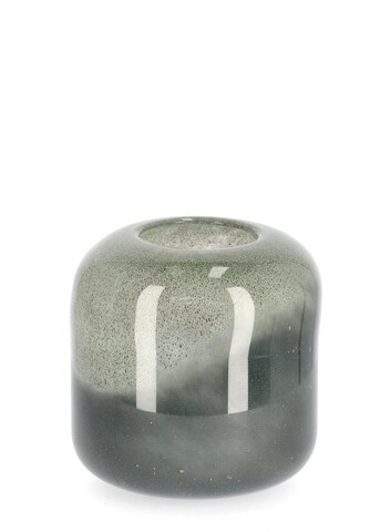 Vaza Mars, Bizzotto, Ø 20.3 x 19.5 cm, sticla, handmade, verde/gri