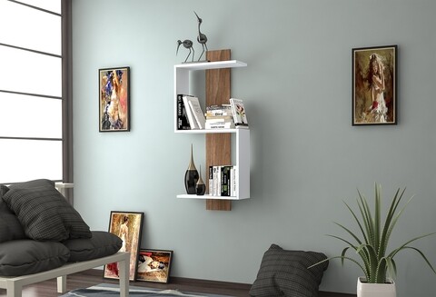 Raft pentru perete raffline, 50x22.98.2 cm, maro