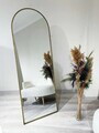 Oglinda Cheval, Hanah Home, Oval 60x180, 60x180x1.5 cm, Maro antichizat