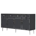 Consola, Olivia, Belly KB150, Antracit / Argintiu