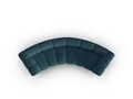 Canapea semirotunda 3 locuri, Lupine, Micadoni Home, BL, 322x135x70 cm, poliester chenille, turcoaz