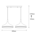 Lustra, Opviq, 892OPV1588, Metal, Negru