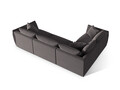 Coltar stanga 4 locuri, Chris-184, Micadoni Home, 295x210x80 cm, catifea, gri inchis