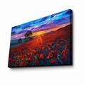 Tablou decorativ, 4570NISC-014, Canvas, Lemn, Multicolor