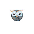 Decoratiune de perete, Owl 3, Metal, Dimensiune: 19 x 19 cm, Multicolor