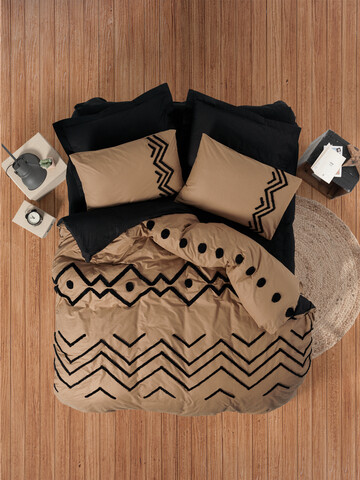Lenjerie de pat dubla, Elio - Copper, Cotton Box, Bumbac Ranforce