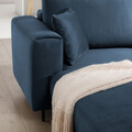 Coltar extensibil stanga 4 locuri ELTAP, LT-40NU, Dalia, 289x190x95 cm, lemn/poliester, albastru inchis