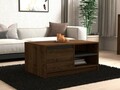 Masuta de cafea, Puqa Design, Ongu, 90x45x60 cm, PAL, Nuc / Antracit