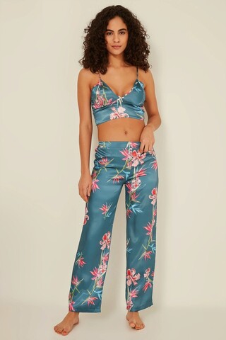 Set pijamale dama, 637BNC1395 – XL, Benicia, Poliester, Turcoaz Benicia