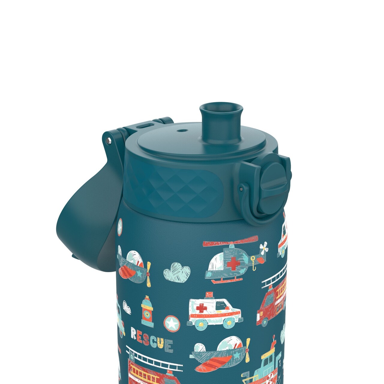 Sticla apa pentru copii, inox, 400ml, Rescue Vehicles - Ion8 - view 2