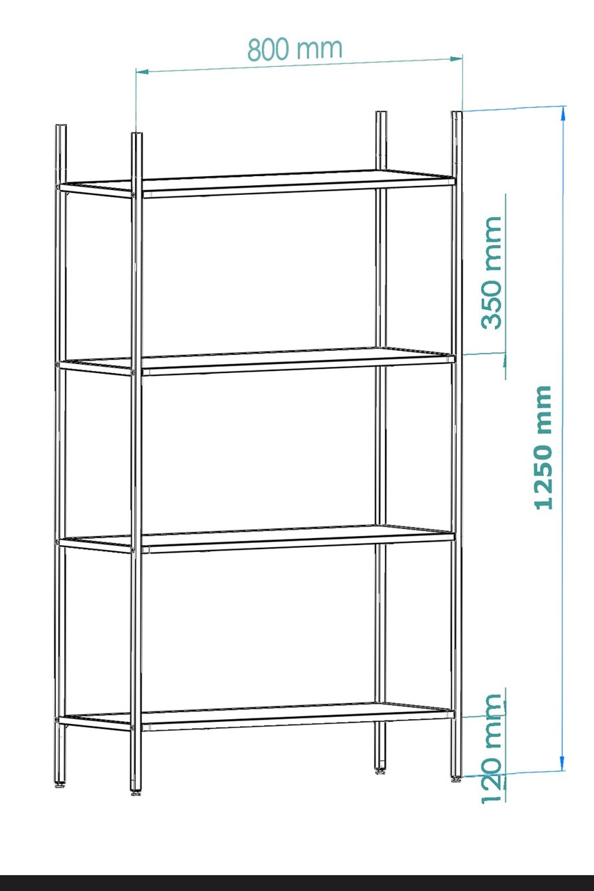 Corp biblioteca, Caliente, Marta, 80x126x30 cm, GEAM SECURIZAT, Auriu