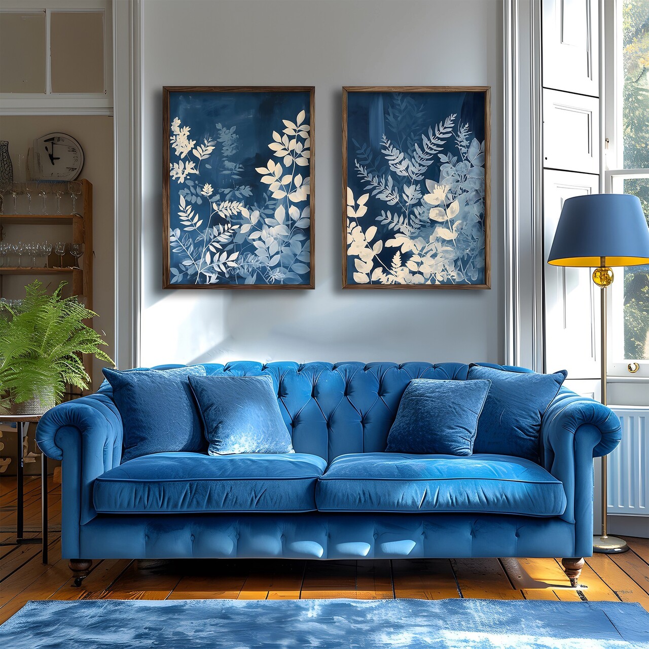 Set 2 tablouri decorative, GE270-L, Lemn, Multicolor - view 3