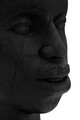 Statueta decorativa, Massai Man, Mauro Ferretti, 25 x 25 x 56 cm, polirasina, negru/multicolor