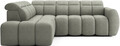 Coltar extensibil stanga 4 locuri ELTAP, LT-100XIL, Falconn, 258x208x107 cm, lemn/poliester, verde