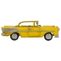 Decoratiune Car, Creaciones Meng, 16.5x6.5 cm, metal, galben