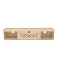 Comoda TV, Zena Home, Sima, 116.5x19.5x24.5 cm, PAL, Stejar