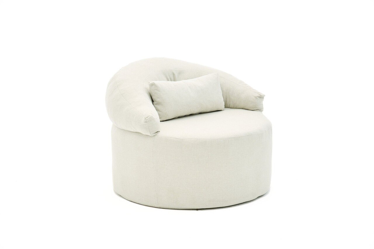Fotoliu, Atelier del Sofa, 825BLC4725, Poliester, Crem - view 4