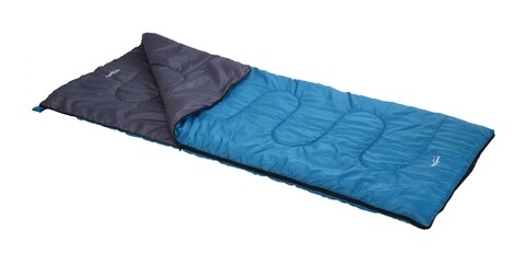 Sac de dormit pentru camping L, 180x74 cm, poliester, albastru