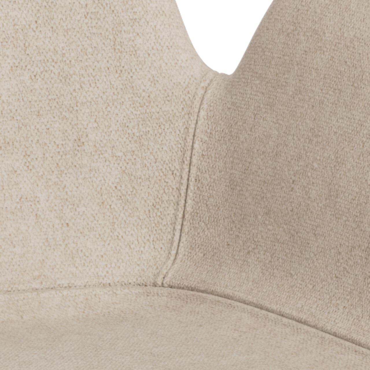 Scaun Beth, Actona, 57.5x55x81 cm, rotativ, poliester/otel, bej nisip - view 7