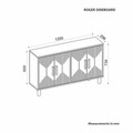 Consola, Odessa, Roger, 120x73.6x29.6 cm, Antracit