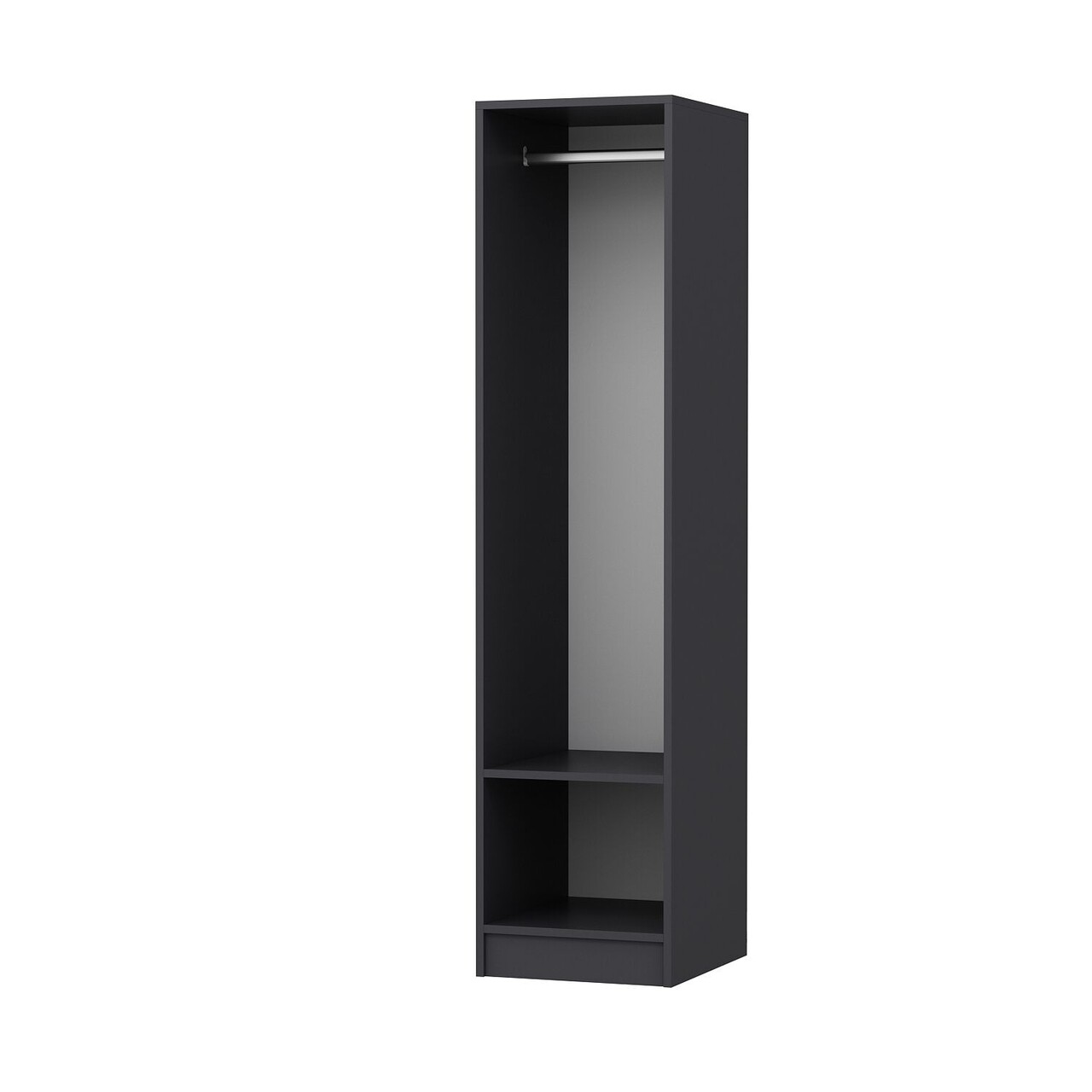 Dulap pentru haine, Minerva, M2001, Antracit - 2 | YEO