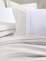 Set cuvertura pique dubla, Chaste - Stone, Cotton Box, Bumbac