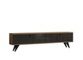 Comoda TV, Puqa Design, Alberi, 160x35x25 cm, PAL, Pin Atlantic / Antracit