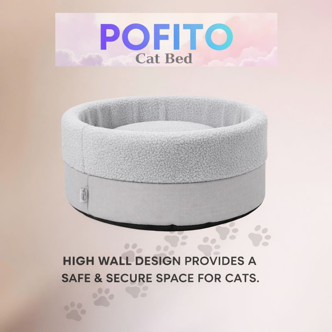 Pat pentru animale de companie, L'essentiel Maison, Pofito, Gri - view 3