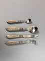 Set tacamuri 16 piese, Moka Nuance, Brandani, inox, maro