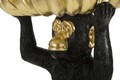 Statueta / figurina decorativa cu tava Monkey, Mauro Ferretti, 23x31.5 cm, polirasina, negru/auriu