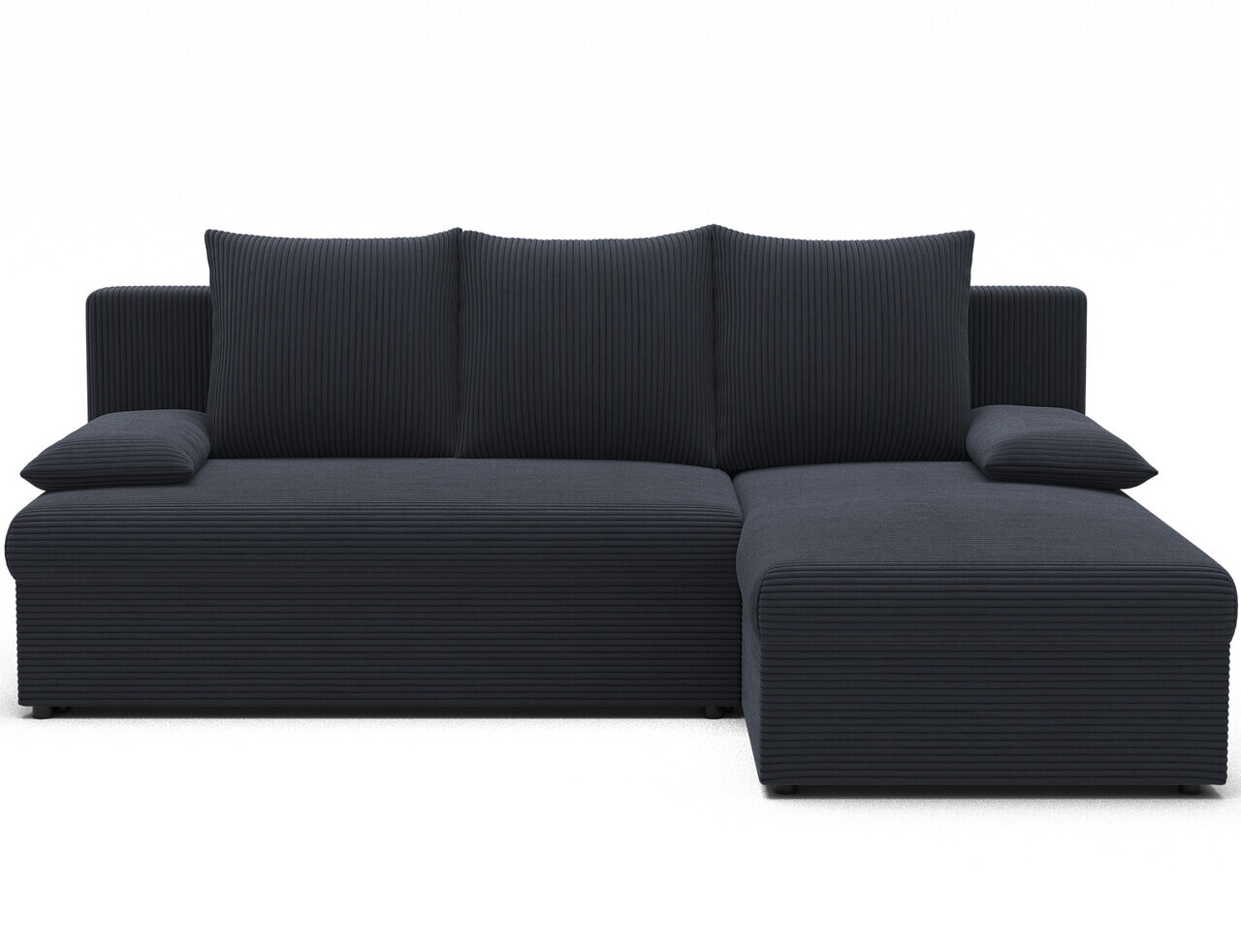 Coltar extensibil reversibil 3 locuri ELTAP, 06JAR, Gino, 201x143x90 cm, lemn/poliester, gri inchis — imaginea 5