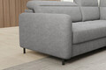 Coltar extensibil dreapta 3 locuri ELTAP, RT-04RAQ, Barea, 208x160x100 cm, lemn/poliester, gri deschis