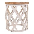 Masuta de cafea Creaciones Meng,  50x56x50 cm, lemn de brad/MDF