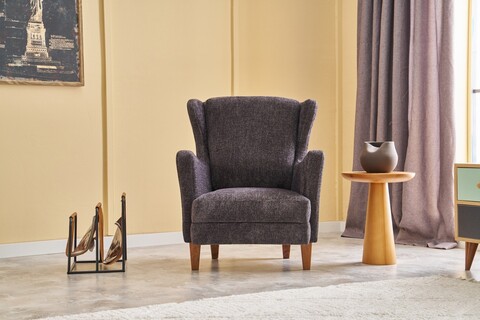 Fotoliu, Atelier del Sofa, 825BLC2373, Lemn de carpen, Antracit