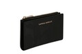 Portofel Gilbert, Laura Ashley, 15x3x10 cm, piele ecologica, negru