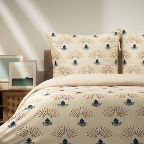 Lenjerie de pat dubla Letamo, Homla, 3 piese, 160x200 cm, poliester, multicolor