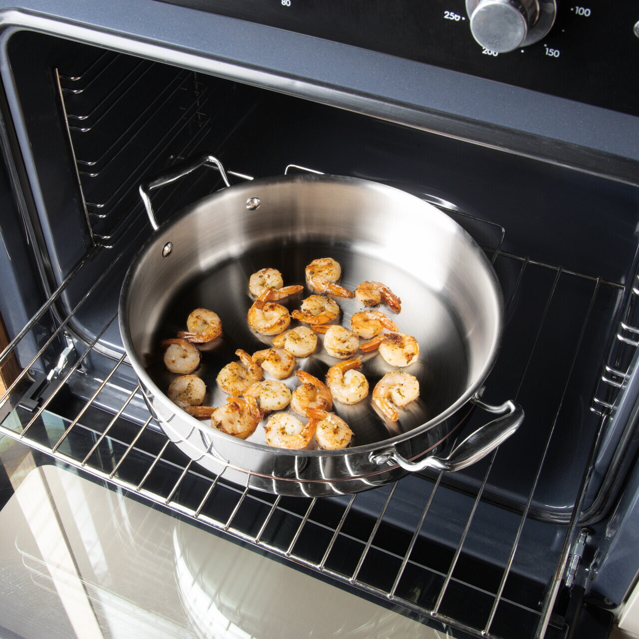 Oala cu capac Berlinger Haus, Copper Touch, 28 cm, inox, argintiu - imagine 6