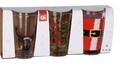 Set 3 pahare Xmas, 225 ml, sticla, multicolor